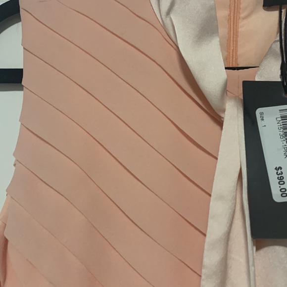 Lanu pink elegant pleated midi dress size 2 - Picture 5 of 7